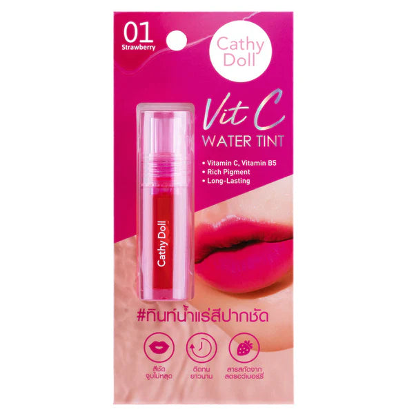 CATHY DOLL VIT C WATER TINT Strawberry #01