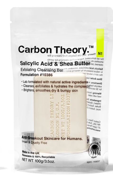 Carbon Theory Salicylic Acid Bar and Moisturiser Duo 100g