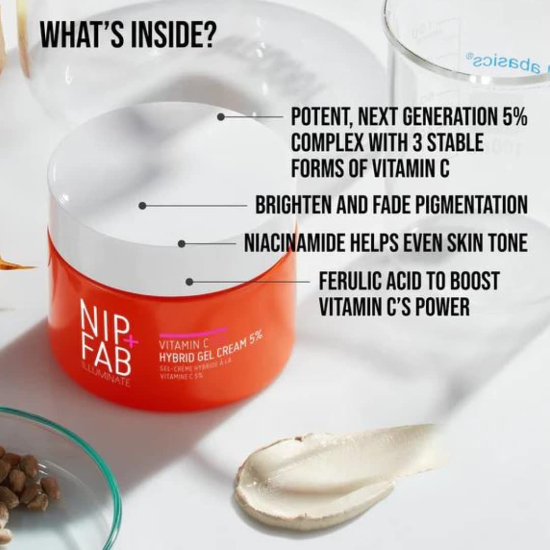 نيب + فاب كريم جل مرطب فيتامين سي فيكس 5٪ - 50 مل