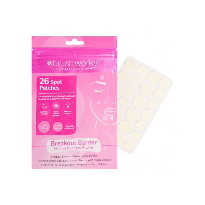 Brushworks Breakout Barrier Hydrocolloid Spot Patches (26Pcs)
