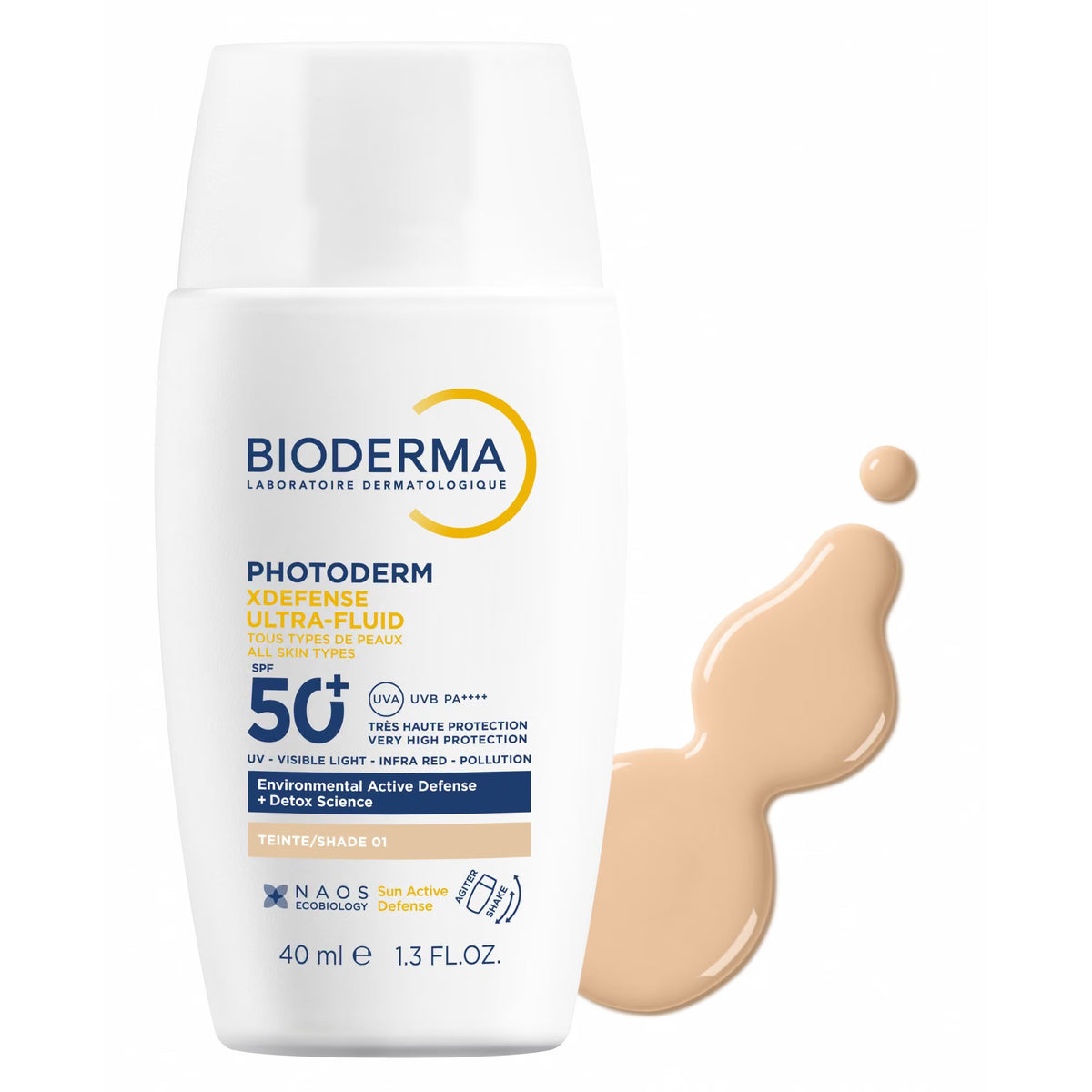 بيوديرما فوتوديرم إكس ديفنس سائل فائق الخفة SPF 50+ (40 مل)