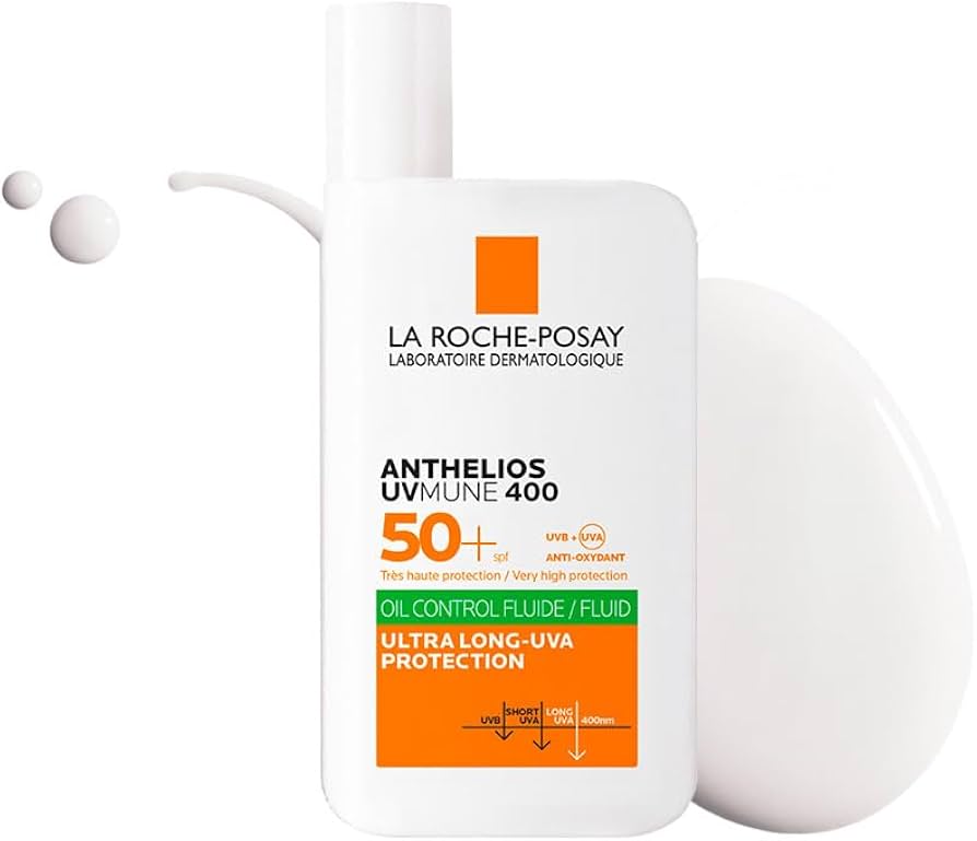 لاروش بوزيه أنثيليوس يو في ميون 400 سائل واقي شمس غير مرئي للتحكم باللمعان والزيوت SPF50+ (50 مل)