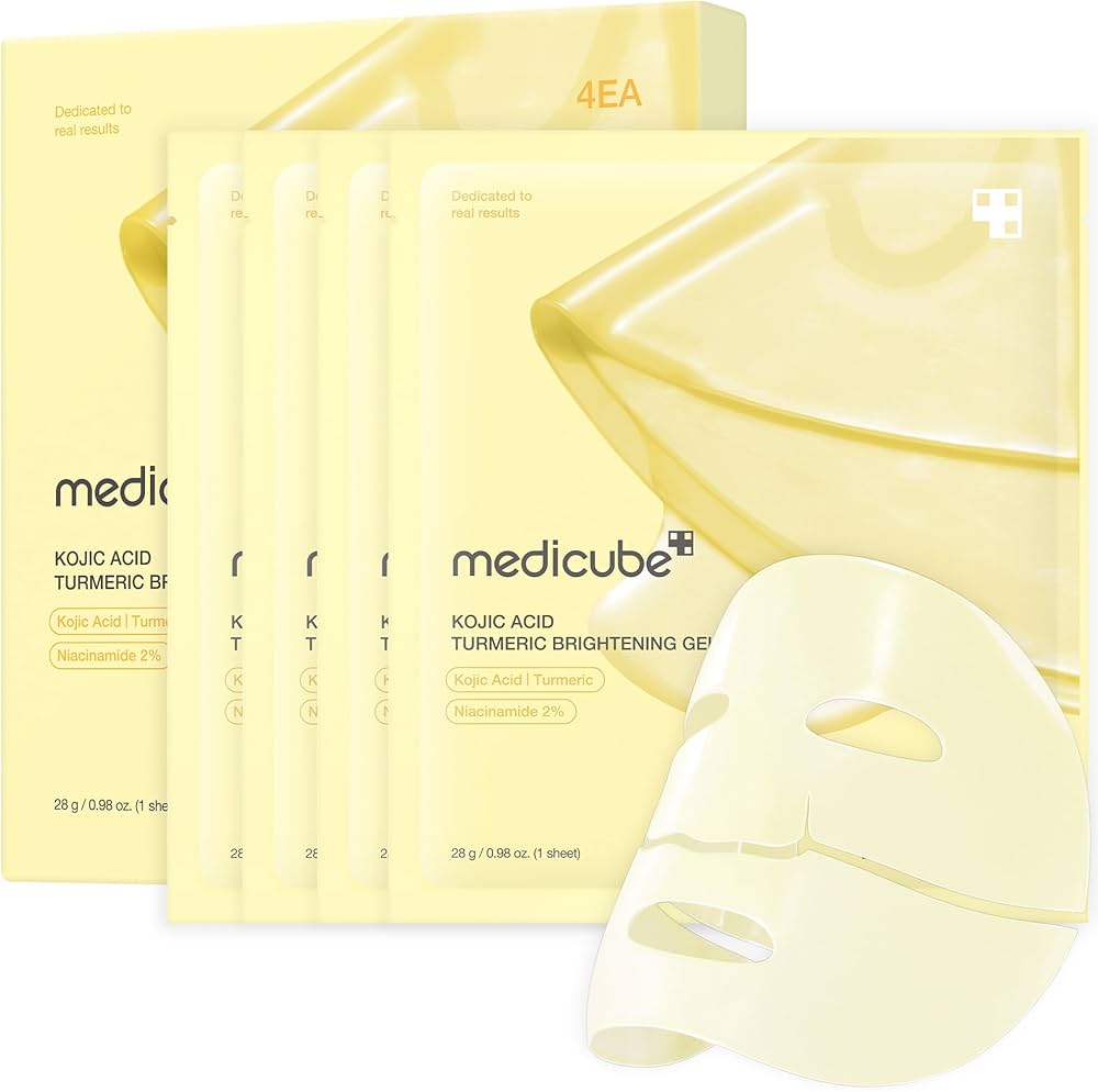 Medicube Kojic Acid Turmeric Brightening Gel Mask (4Ea)