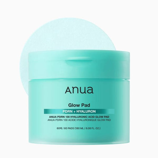 ANUA PDRN HYALURONIC GLOW PAD 60EA Cotton