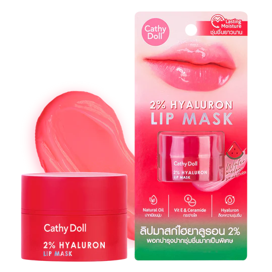 CATHY DOLL 2% HYALURON LIP MASK WATERMELON 4.5G