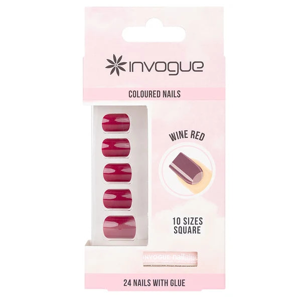 Invogue Wine  Red Nails