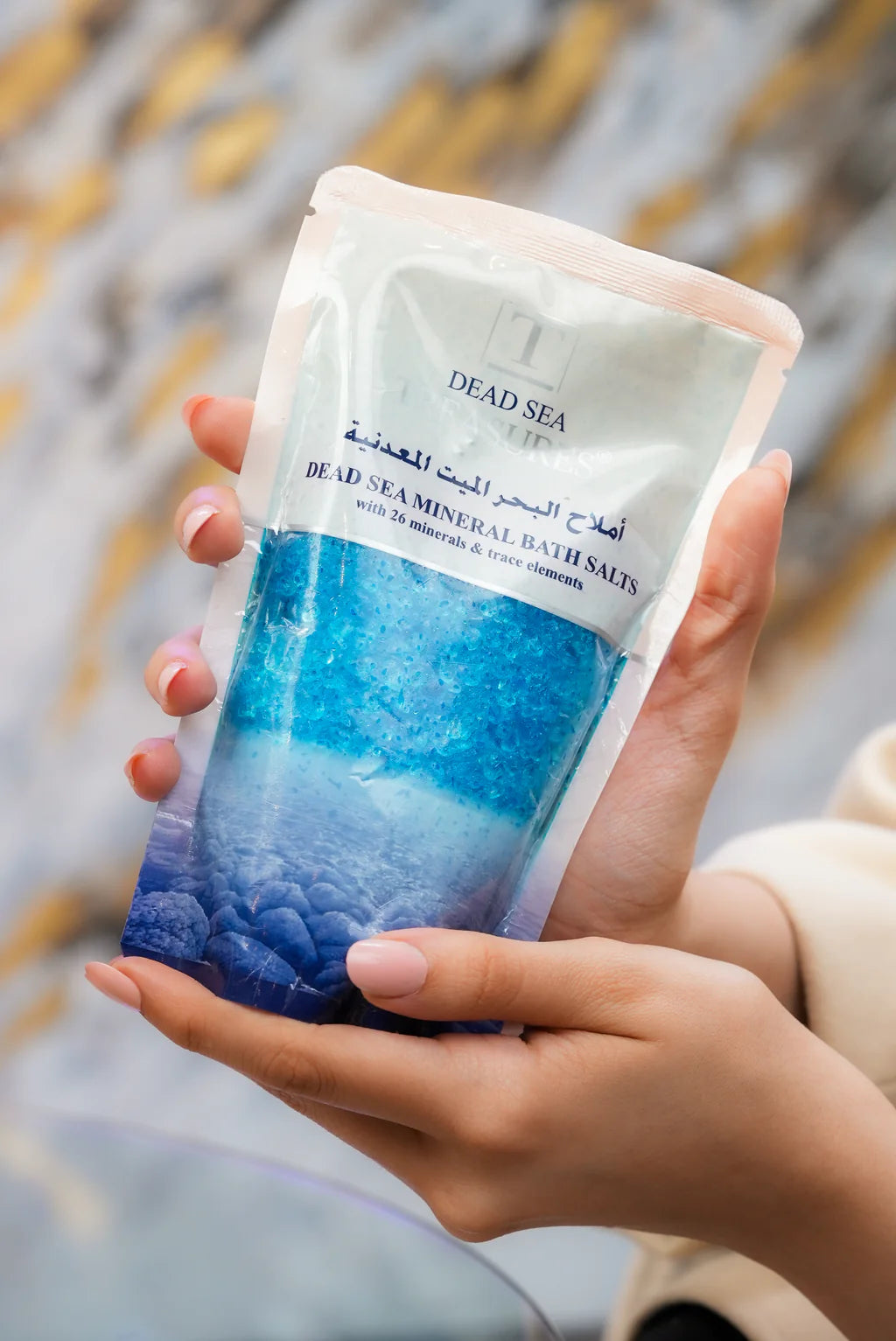 DEAD SEA MINERAL BATH SALT 240G LAVENDER BLUE