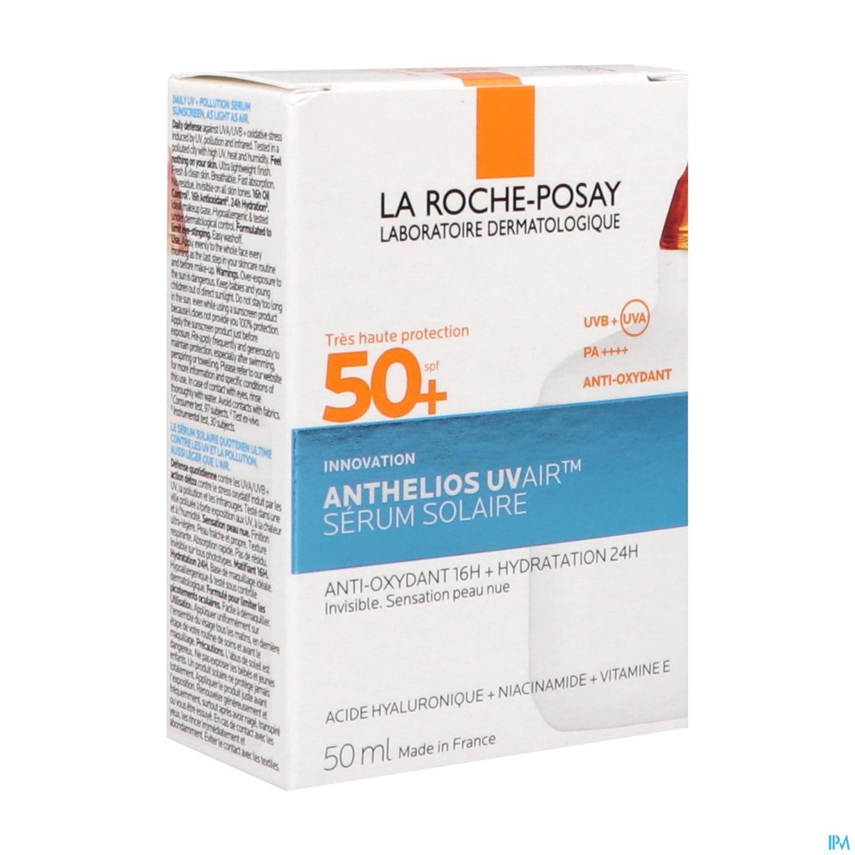 لاروش بوزيه أنثيليوس يو في إير سيروم واقي شمس خفيف كالهواء SPF50+ (50 مل)