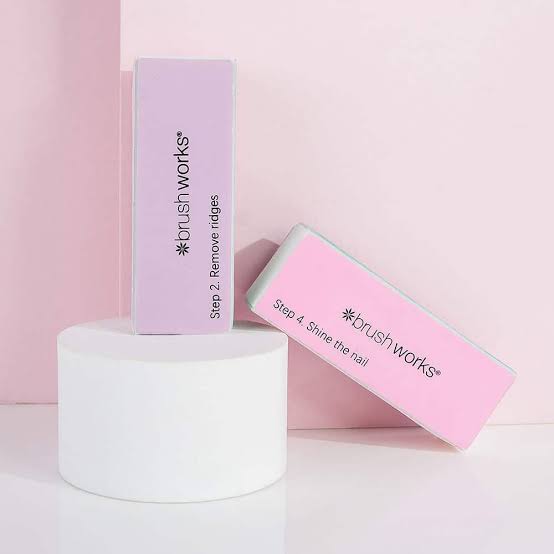 Brushworks Pastel Nail Buffing Blocks (2Pack)
