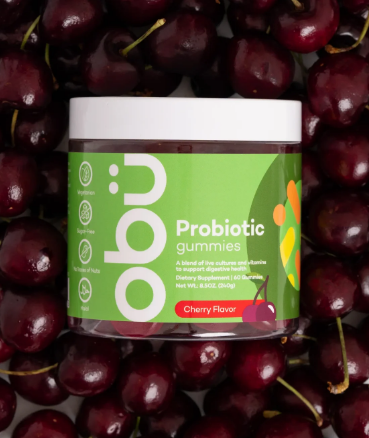 Obu Probiotic Gummies With Cherry Flavor 60 Pcs